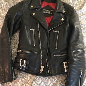 Straight to Hell Lady Defector leather jacket